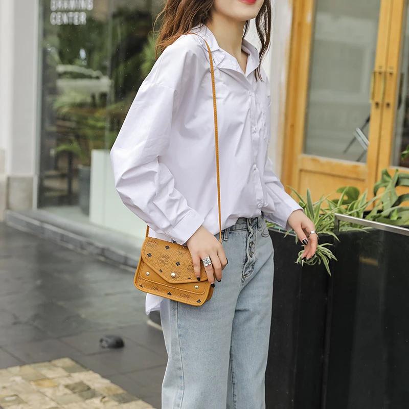 Женские мини-сумки на плечо модная дизайнерская сумка-мессенджер через из