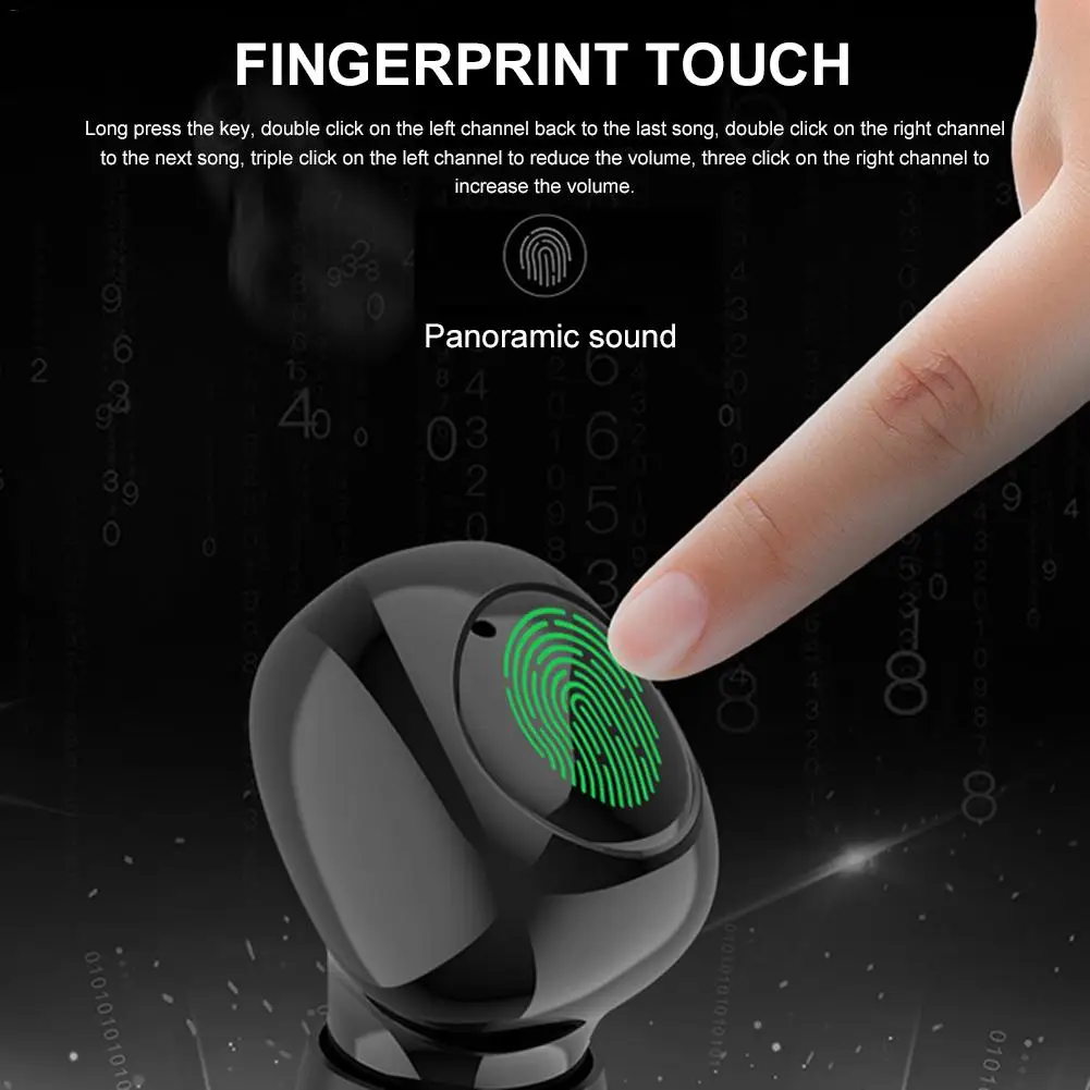 XG23 TWS беспроводные Bluetooth наушники с светодиодный дисплей зарядная коробка 6D