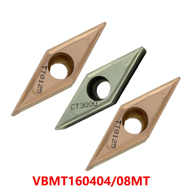 

VBMT160404 VBMT160408 MT CT3000 TT5080 TT7310 TT8115 TT8125 100% Original Carbide Inserts VBMT Turning Tools Lathe Cutter CNC