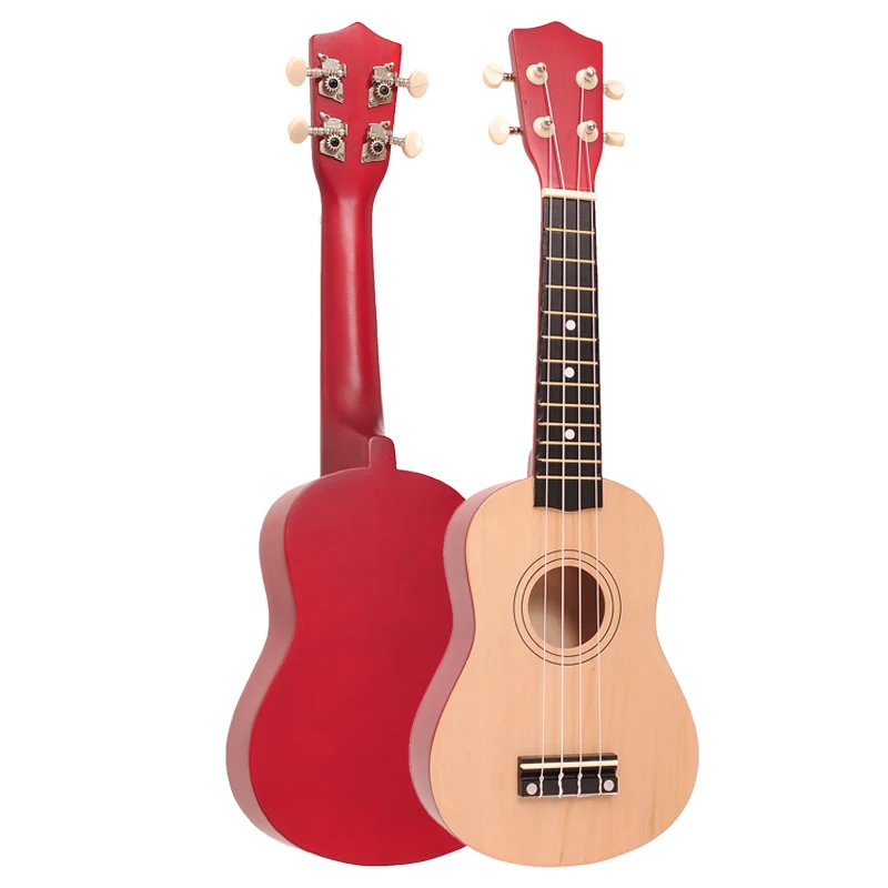 

21 Inch Ukulele Hawaii Wooden 4 String Guitar Portable Size Ukelele Music Instrument for Beginner Children Kids Gift UK001