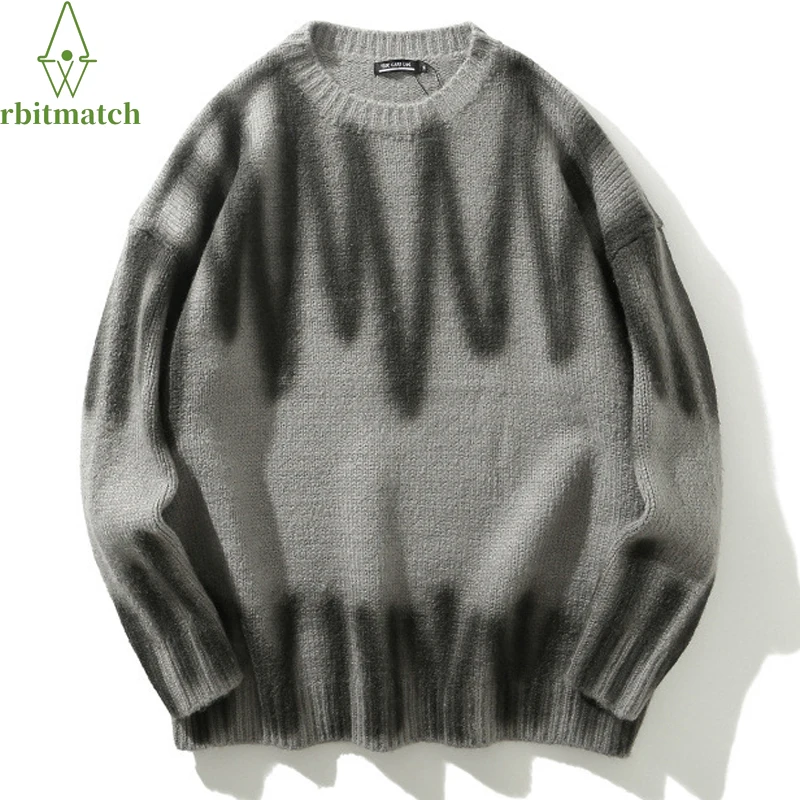 

Winter Thicken Stripe Knitted Sweater Man Hip Hop Streewear Men And Women's Pullover Striped Oversized Loose Sweater Hot Sale