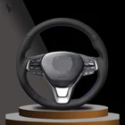 Рука сшитый черный из искусственной кожи рулевого колеса автомобиля Обложка для Honda Accord 10 2018 2019 Insight 2019