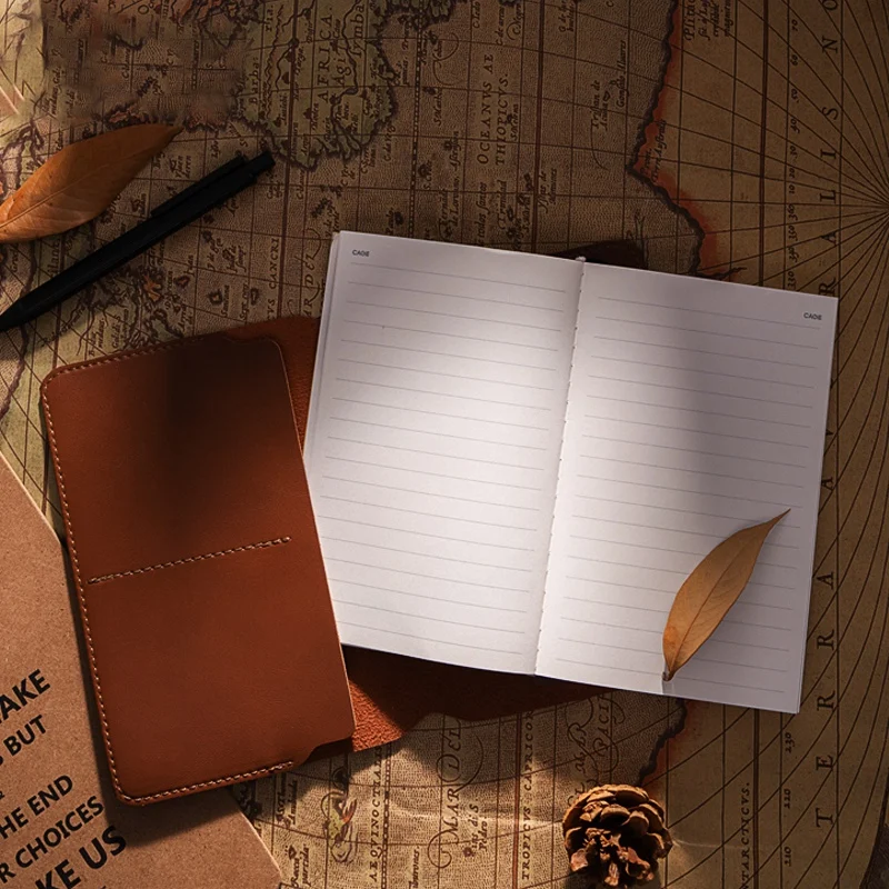 

A6 Leather Notebook Agenda 2020 Office Notebook Cover Business Daily Memos Planner A6 Notebook Paper Stationery