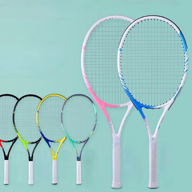 

Junior Adults Tennis Racket Professional Shock Absorption Tennis Racket with Training Device Raqueta Padel Racquet Sports