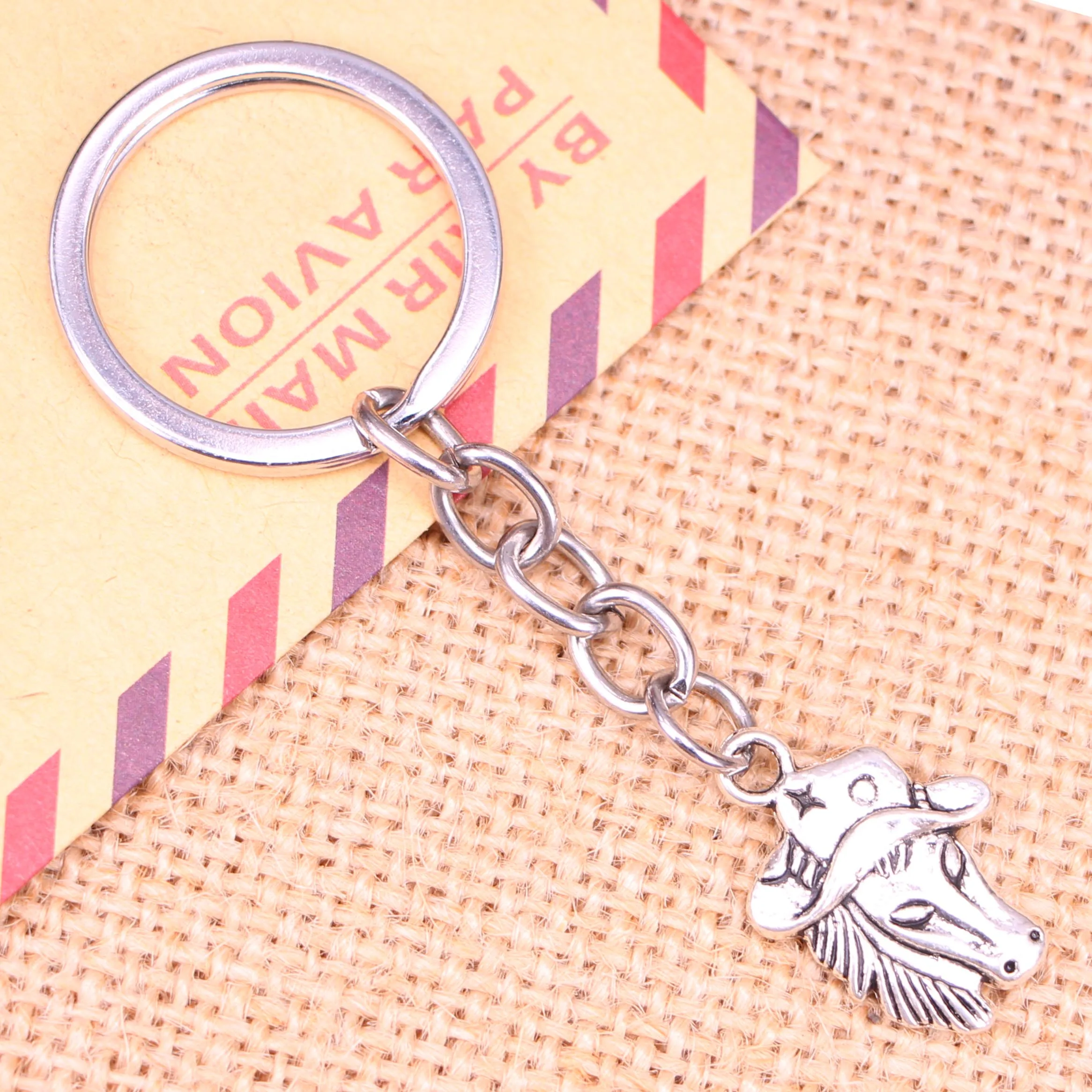 20 шт. новинка модный брелок 23x16 мм лошадь в ковбойской шляпе Подвески сделай сам