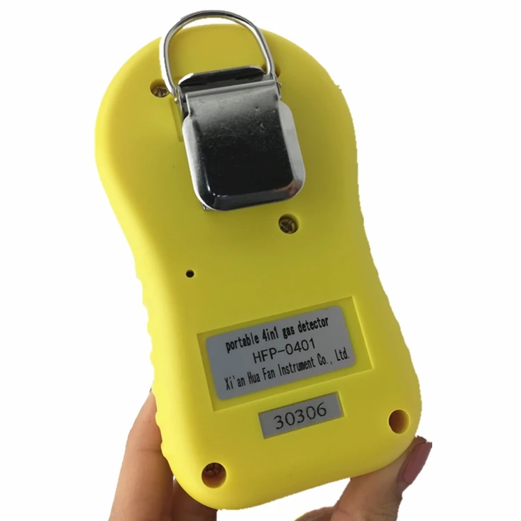 

4 in 1 portable Gas monitor O2 H2S CO Combustible Gas/LEL Multi Gas Detector