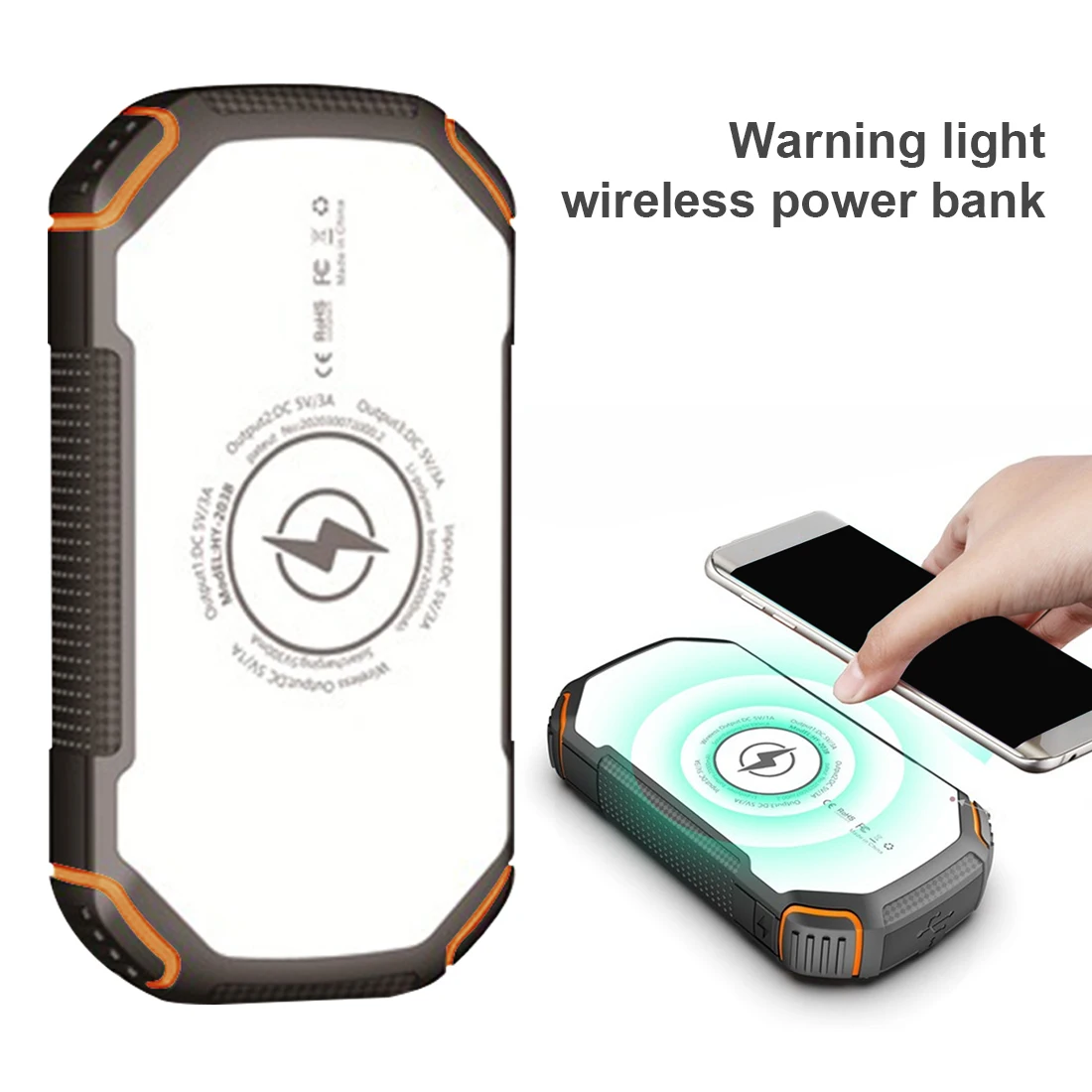 20000 мА/ч 18 Вт PD Быстрая Зарядка Power Bank портативный внешний аккумулятор