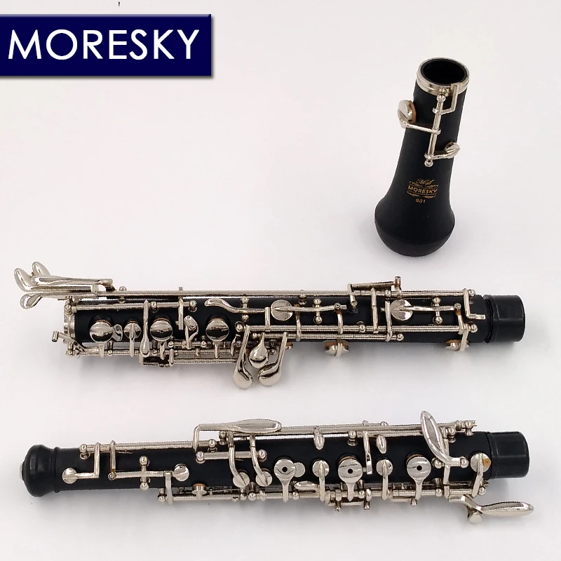 MORESKY Professional C ключевой гобой полуавтоматический стиль Cupronickel nickelplate Oboe S01|Гобой| |