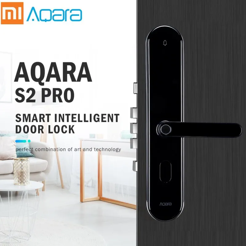 Aqara S2 Pro умный дверной замок Пароль отпечаток пальца ключ разблокировка приложение в режиме реального времени монитор Блокировка конфиденциальности домашнее устройство