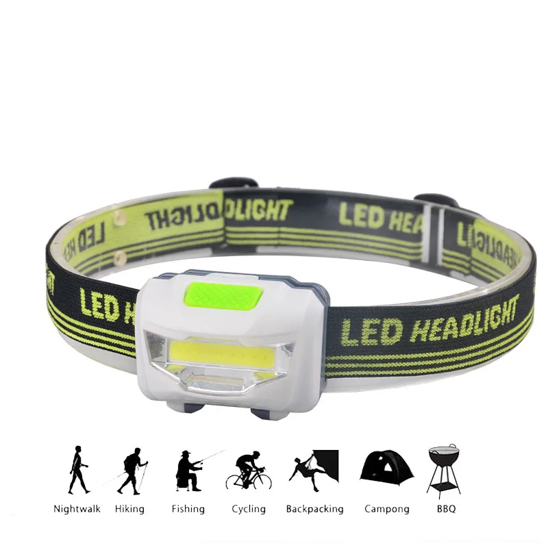 Topcom Mini 3W COB LED Headlamp 3 Modes Waterproof Headlight Head Flashlight Torch Lanterna For Outdoor Camping Night Fishing | Освещение