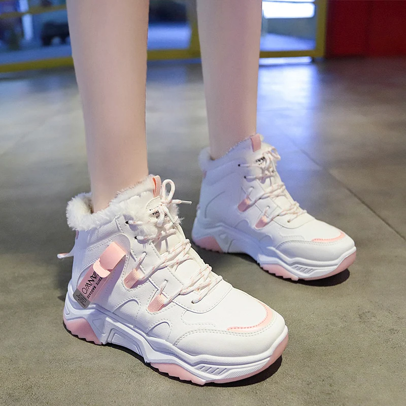 Оригинальная женская обувь для бега зимние кроссовки женские ботильоны
