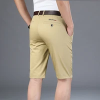 6 colors khaki gray mens shorts casual classic fit comfy golf short 2021 summer new mens smart casual knee length shorts