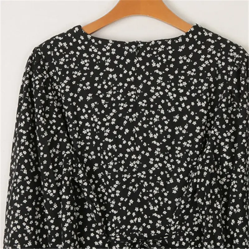 

Alien Kitty Leopard Chiffon Women's A-line Sweet Elegance 2021 New Animal Printed Stylish Full Sleeves Chic Slim Spring Dress