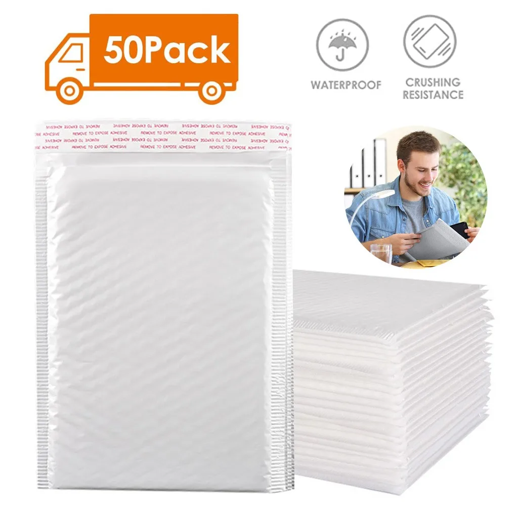 White Shipping Bags Bubble Mailer Envelope for Online Shipping Mailing Envelopes Bubble Big Size 25x30cm Dropshipping