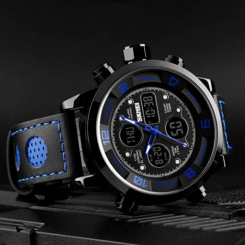 Время красивый человек на открытом воздухе водонепроницаемый три времени