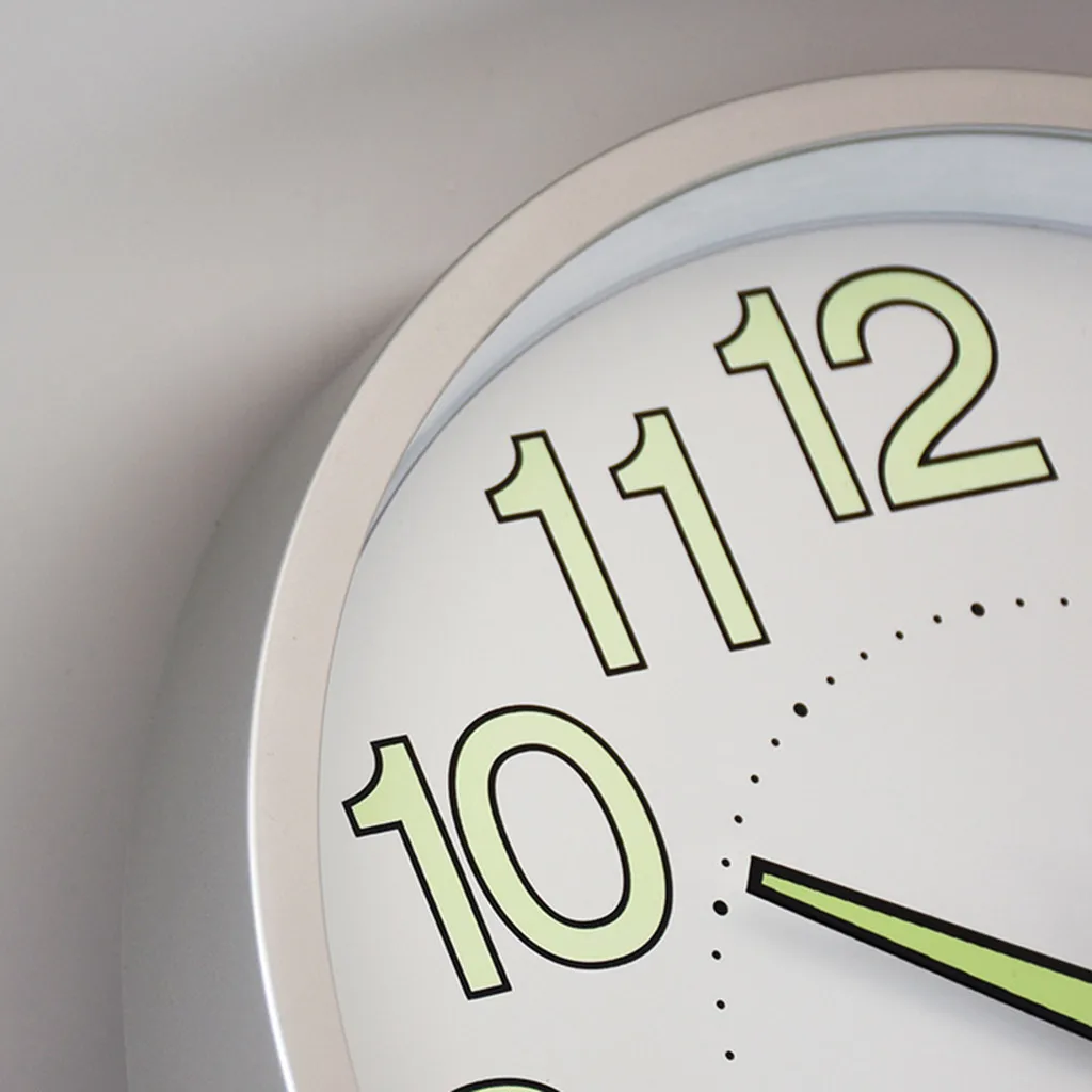 Светящиеся темные настенные часы циферблат 12 дюймов 30 см кварцевый светящийся