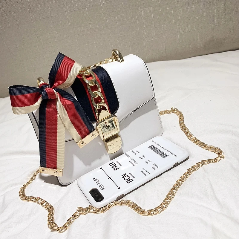 JUILE Новая женская модная декоративная сумка через плечо с лентами стильная