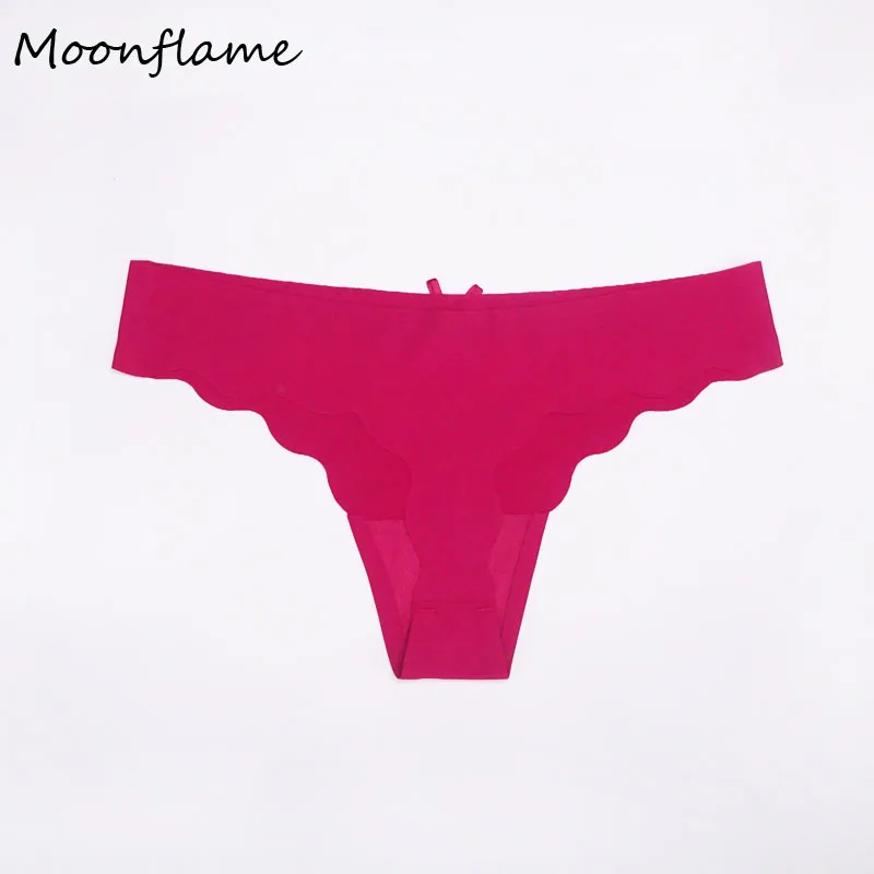 Бургундия Moonflme 3 шт./лот Новое поступление бесшовное нижнее белье женские стринги 87331 - Цвет: Бургундия