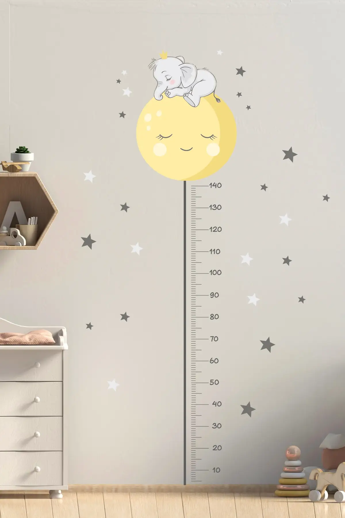 

Cute Elephant Height Meter Wall Sticker Set Elegant Design Pleasing Appearance Quality Wall Adhesive Convenient Children For 2021 Trend