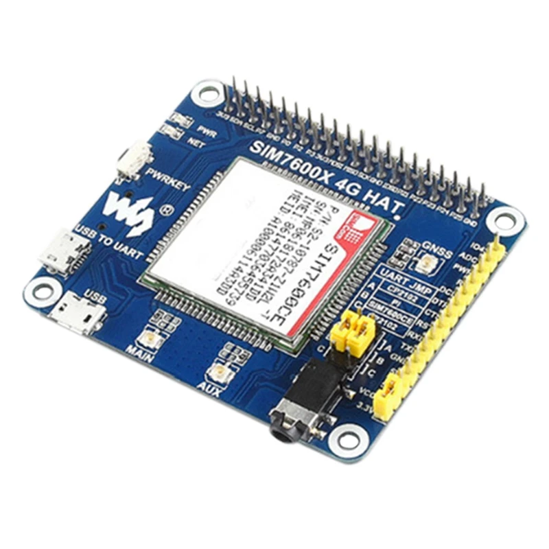 

Waveshare SIM7600CE Module 4G/3G/2G Communication Expansion Board For Raspberry Pi 3B+/Zero/W/3B+ GNSS Positioning