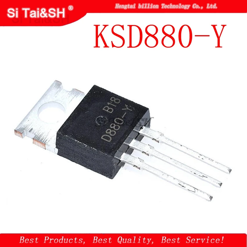 10 шт./лот KSD880-Y KSD880 D880-Y D880 TO-220 3A 60В | Электронные компоненты и принадлежности
