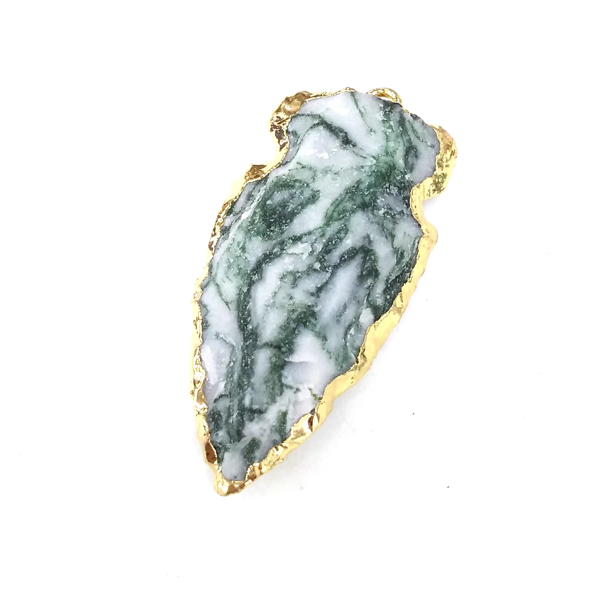 В форме листа позолоченный синий песок мечта исцеляющий натуральный камень