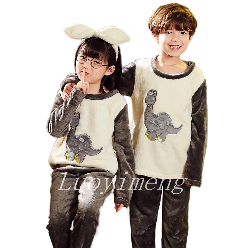 Одежда для сна мальчиков и девочек детский пижамный комплект хлопковая одежда