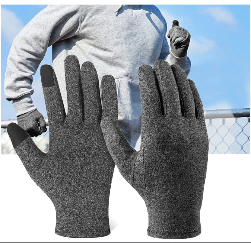 

1Pair Rheumatoid Arthritis Compression Full finger Gloves Wrist Support Finger Pain Relief Gloves Therapy Relax Care Gloves