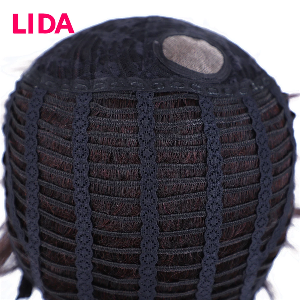 LIDA короткий парик 100% бразильские человеческие волосы супер смешанный цвет 150%