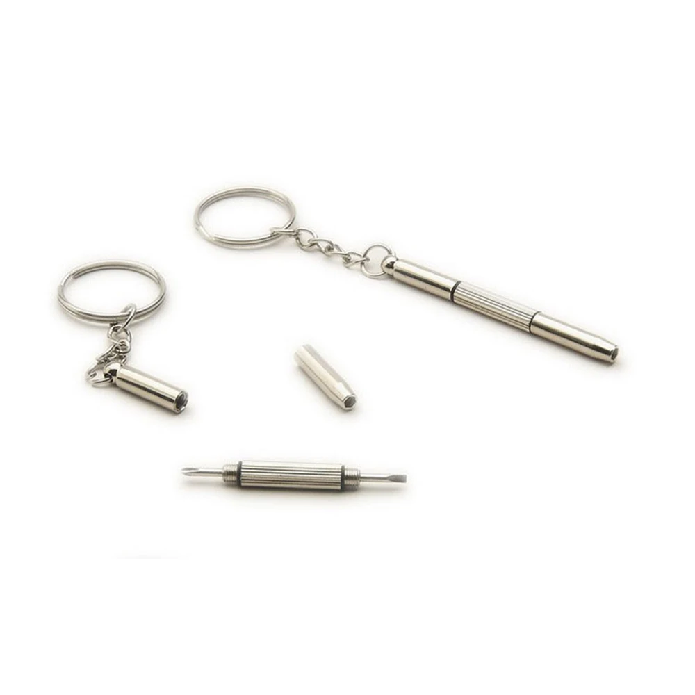 

Three In One Portable Multifunctional Screwdriver Ladies Glasses Watch Repair Kit with Keychain New Fashion Outdoor Sunglasses