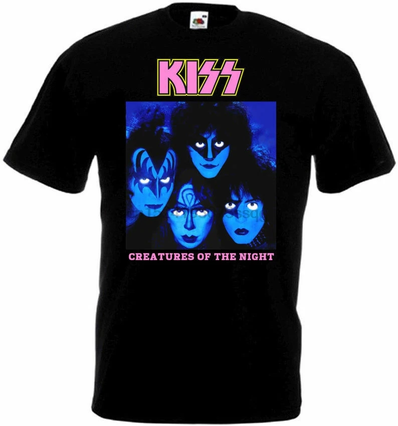 Футболка Kiss существ ночи версия 2 черный плакат все размеры S...5XL |