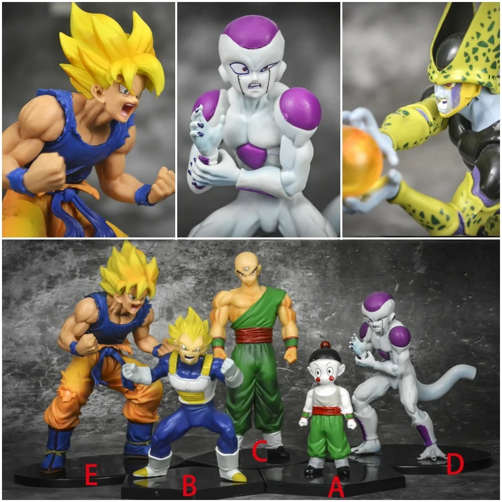 Аниме Dragon Ball Z Драконий жемчуг Гоку Вегета Тянь Шинхан фриеза ПВХ фигурка