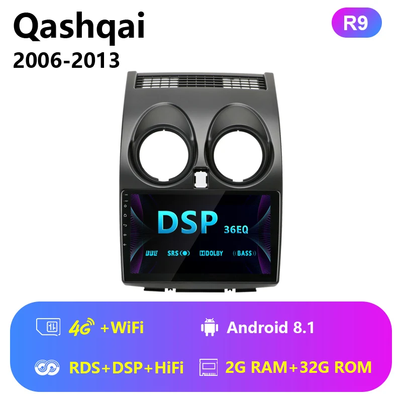 Vtopek android автомобильный Радио для Nissan Qashqai 2006 2007 2008 2009 2010 2011 2012 2013 автомобильный стерео 4G WI-FI gps навигации 1024*600 - Цвет: 4G Android player