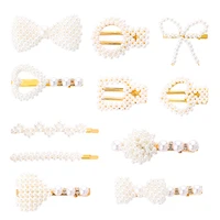 QW ins net red butterfly pearl hairpin trend sweet love geometry duck beak clip personality hairpin wholesale