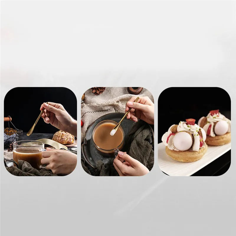 

Stainless Steel Spoon Long Gourd Handle Mixing Stirring Ice Tea Coffee Spoon Bar Tableware Fashion Design Mirror Polishing