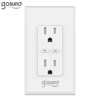 gosund wo1 wifi smart wall outlet socket 15a electrical outlet with energy monitor wifi outlet compatible with alexa and google