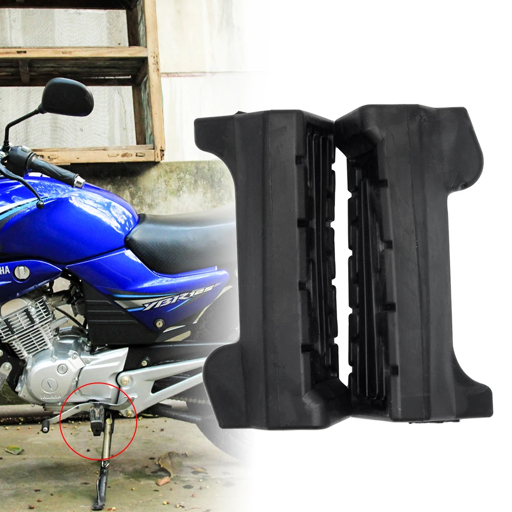 Пара передних ног мотоцикла Peg Rubbers Подножка для Yamaha YBR 125 черный|Подставки под
