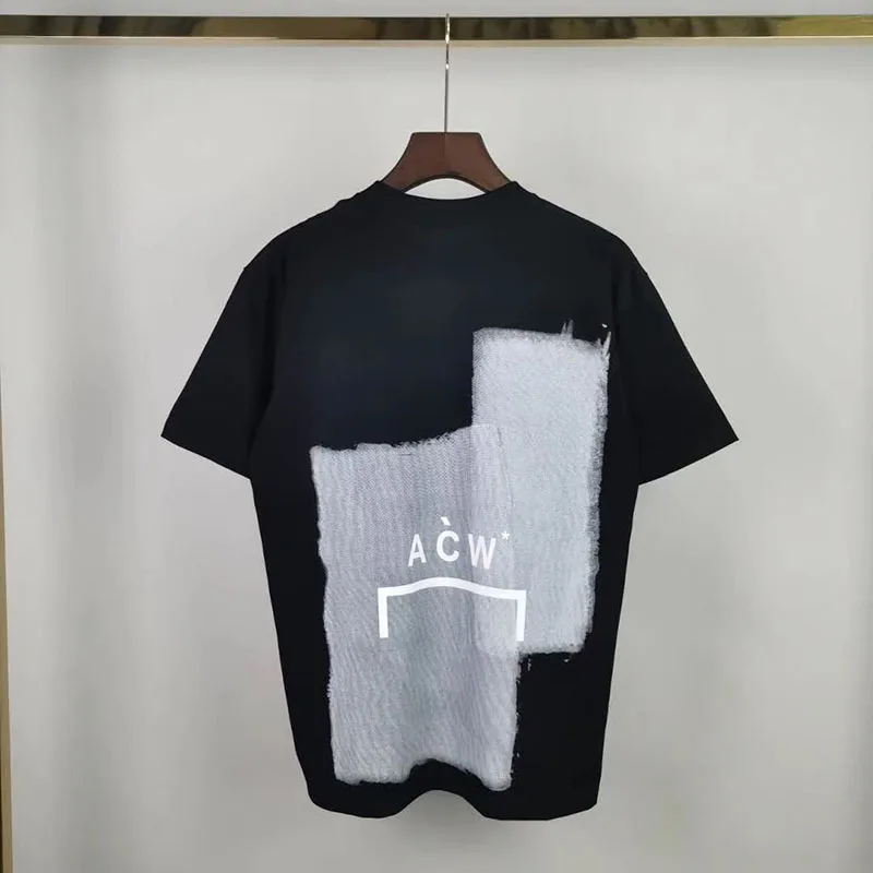 

New A COLD WALL* T shirt Men Women 1:1 Top Quality Paint Printing Graffiti ACW Tee Cotton A-COLD-WALL T shirt