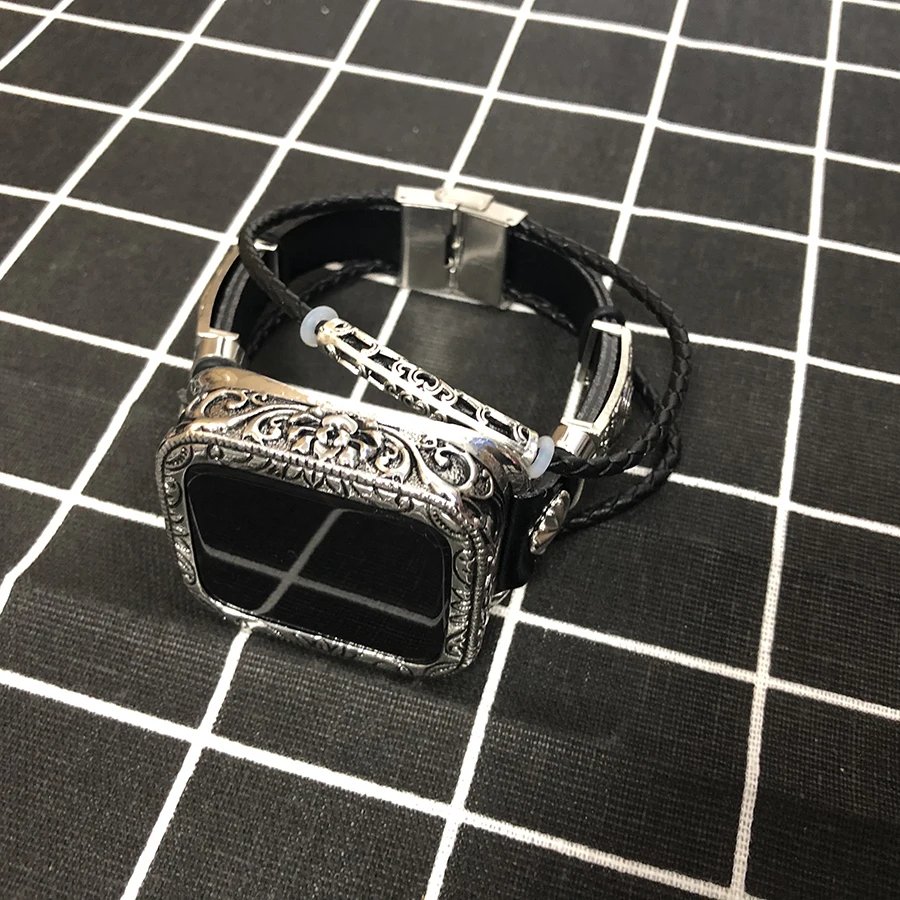 Leather loop strap for apple watch band 44mm 40mm apple watch band 4/5/6 42mm 38mm iwatch 3/2 replacement high quality bracelet