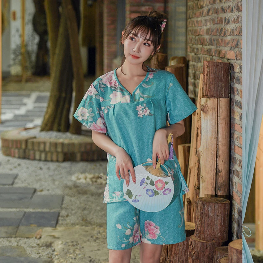 Пижамный комплект в японском стиле Харадзюку для женщин одежда ванны сауны с