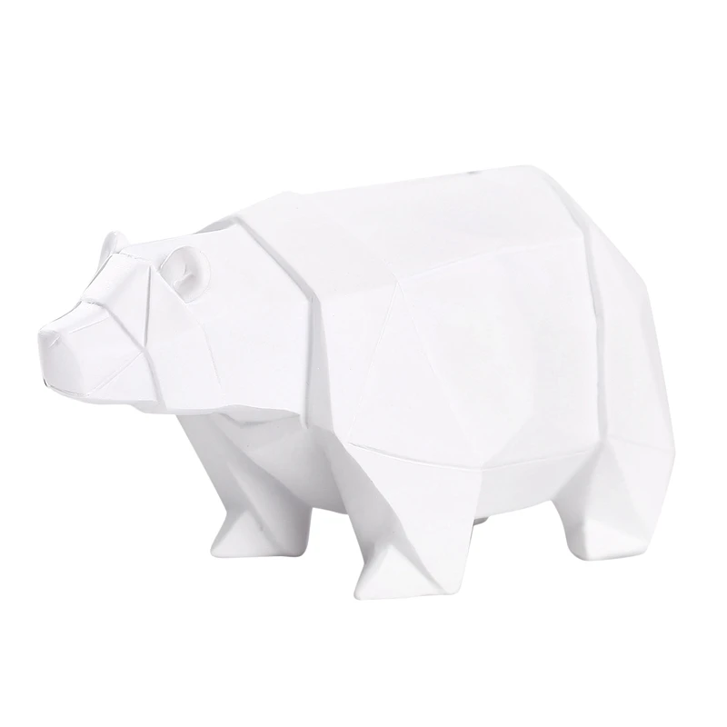 Копилка в виде белого медведя полимерное украшение для хранения монет животного