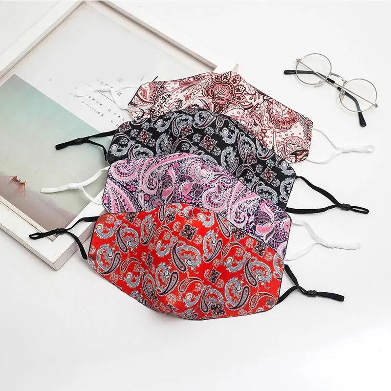 Ветрозащитная многоразовая маска для рта женская лица Повседневная блестящая с