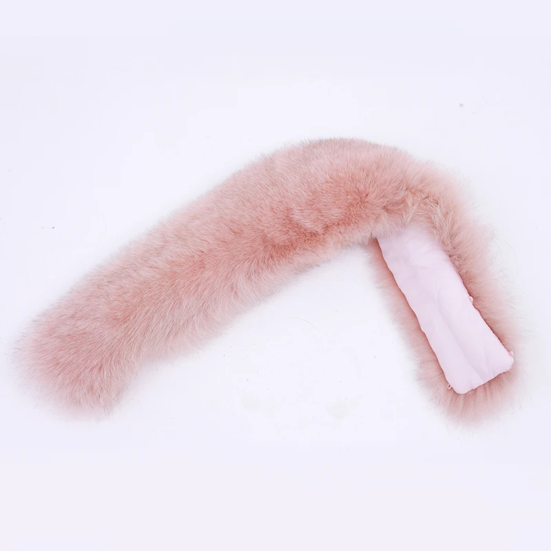 Женский меховой шарф роскошный Теплый из 100% натурального меха лисы 60 см 65 70 75