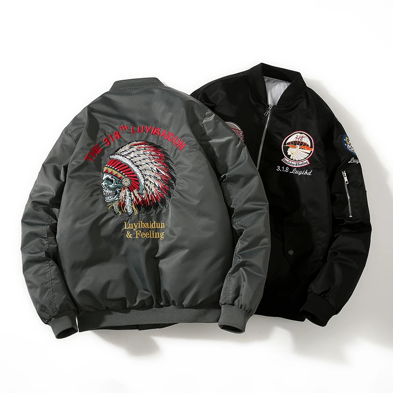 2021 Winter jacket Men high-quality Parka zip-up Thick&Thin loose Baseball Coat Bomber Jacket Women Oversize Windbreaker Outwear