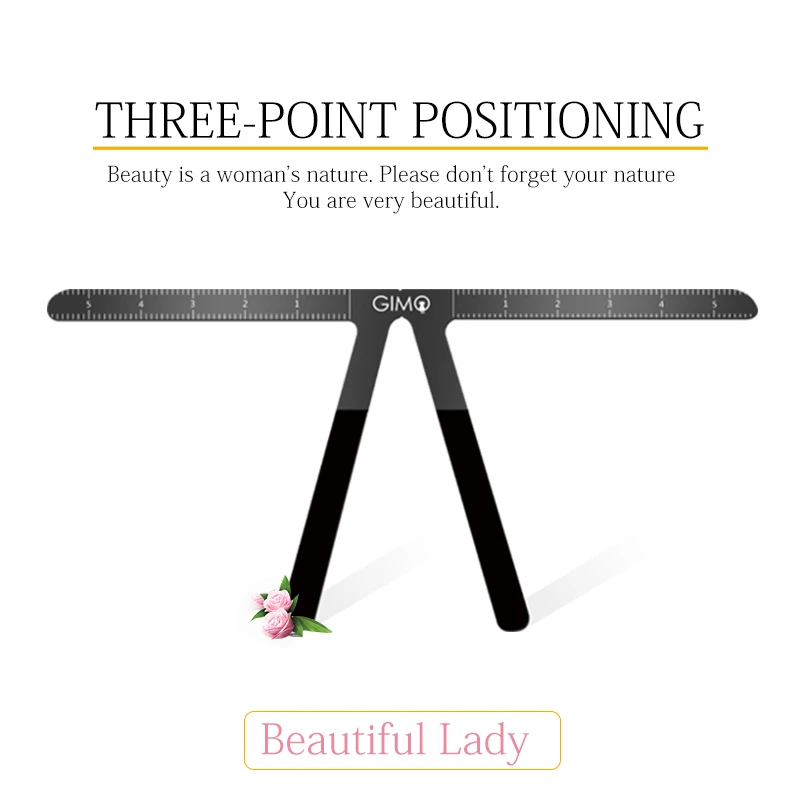 Микроблейдинг бровей баланс линейка металлическая Татуировка формовочный