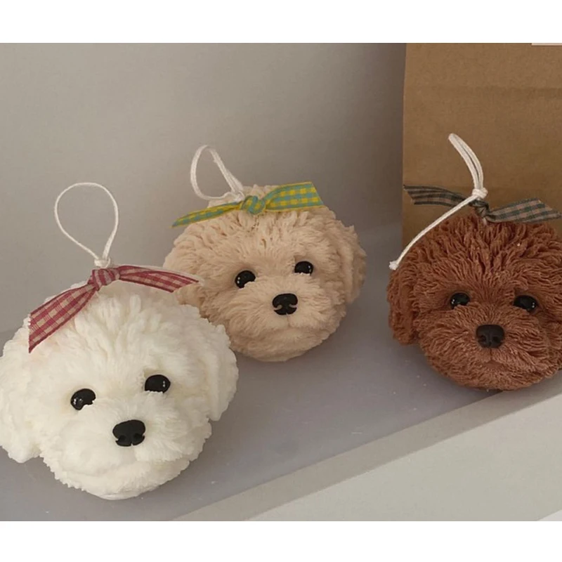 Корейский Ins Стиль с изображением милого плюшевого Свеча для собак творческие