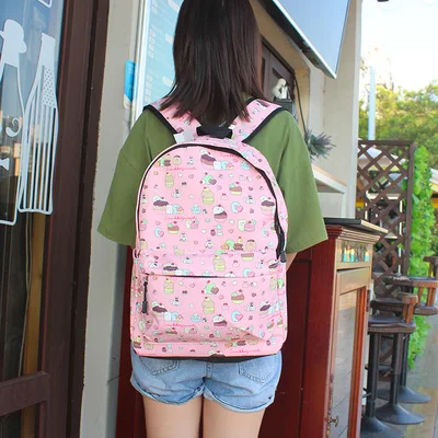 

Sumikko gurashi Pink Oxford Backpacks Rucksacks Cartoon Backpack Casual Student Schoolbags travel Knapsack Unisex New