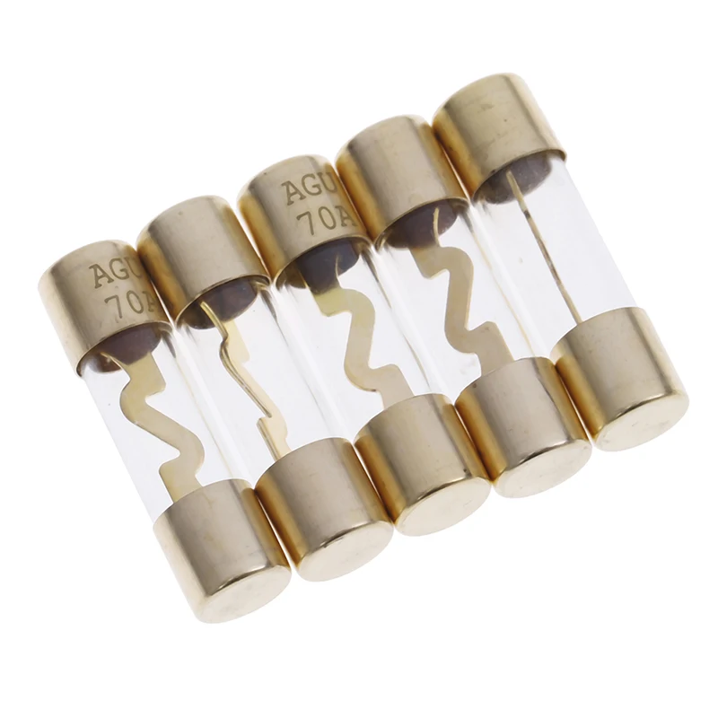 5 шт. усилитель позолоченное стекло AGU предохранитель предохранители упаковка