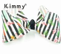 20pcs free shipping xl boutique style hair bow with flamingo inspired boutique hair bow