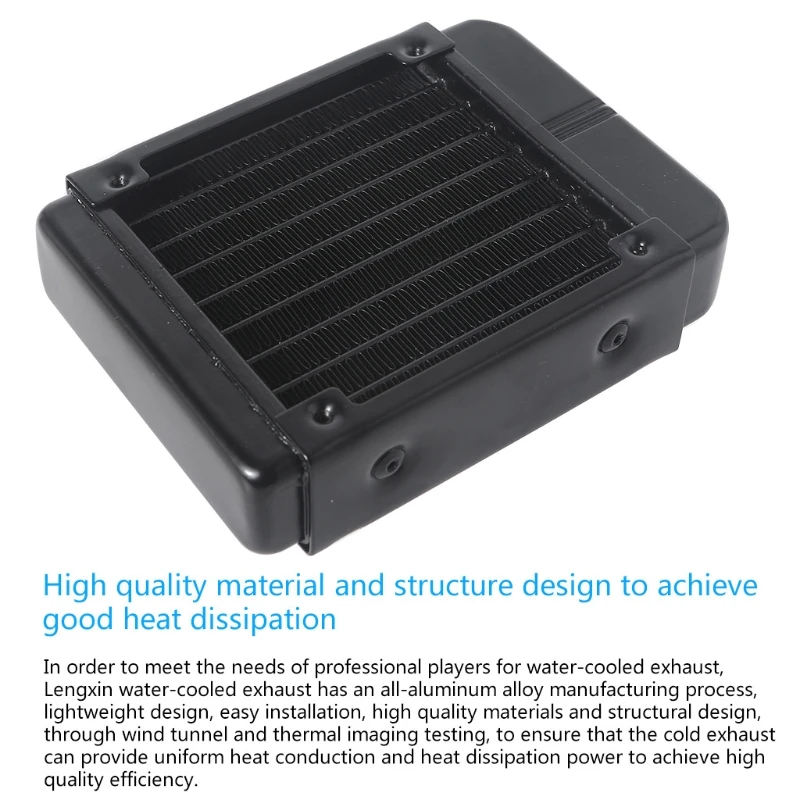 Радиатор для компьютера с водяным охлаждением 18 труб алюминиевый теплообменник
